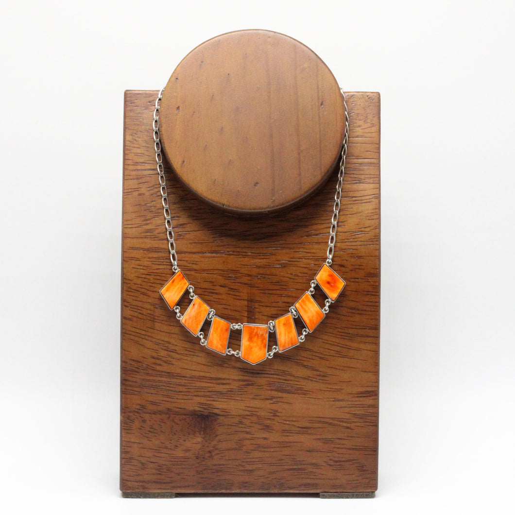Silver and Spondylus shell Necklace 21