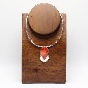 Silver and Spondylus shell Necklace 34