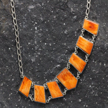 Load image into Gallery viewer, Silver and Spondylus shell Necklace 21
