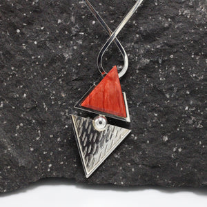 Silver and Spondylus shell Necklace 38