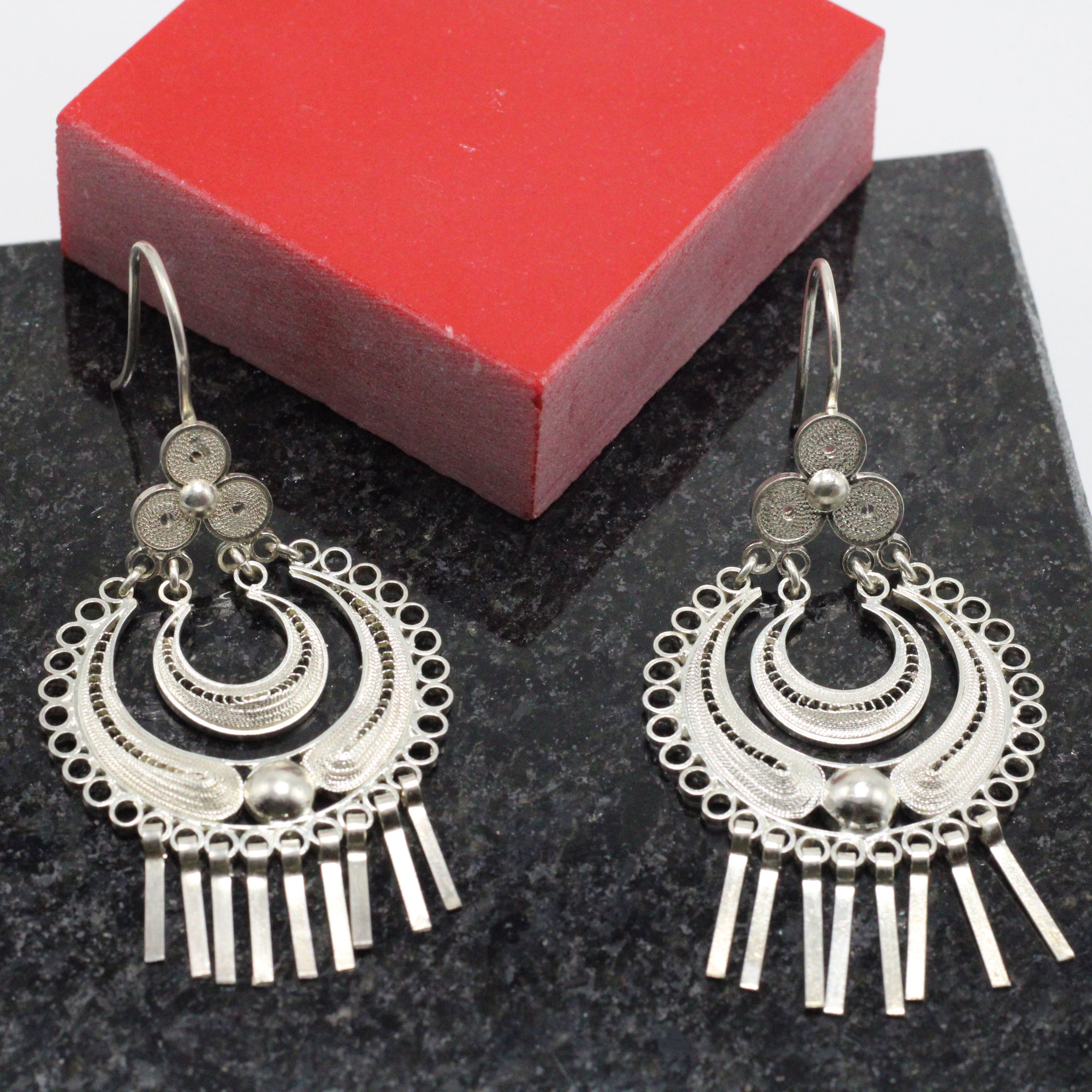 Silver Filigree Earrings 10