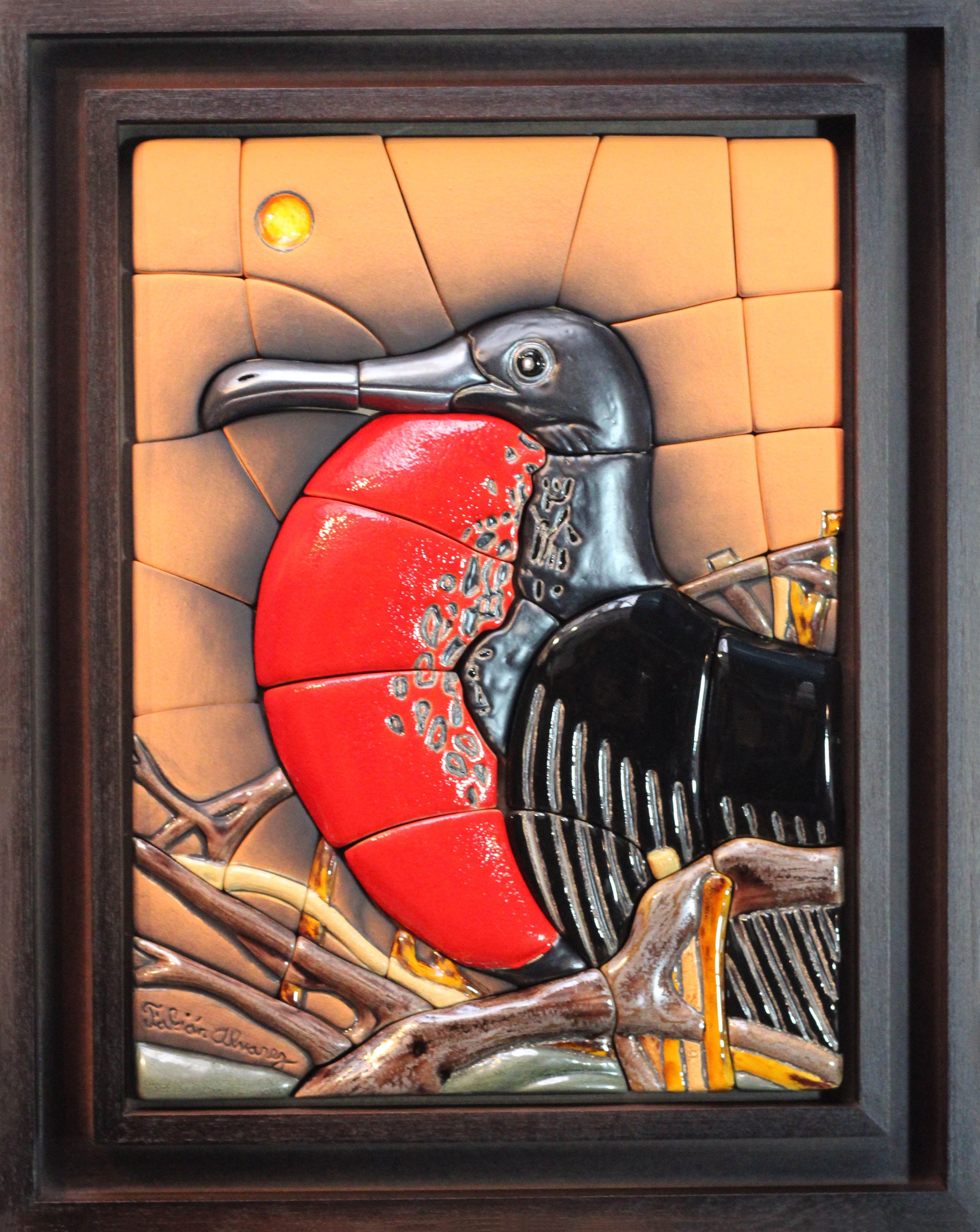 Galapagos Frigatebird Ceramic Mural